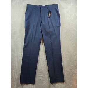 New EXPRESS Dress Pants Mens 32x32 Blue Stretch Extra Slim Trousers Slacks
